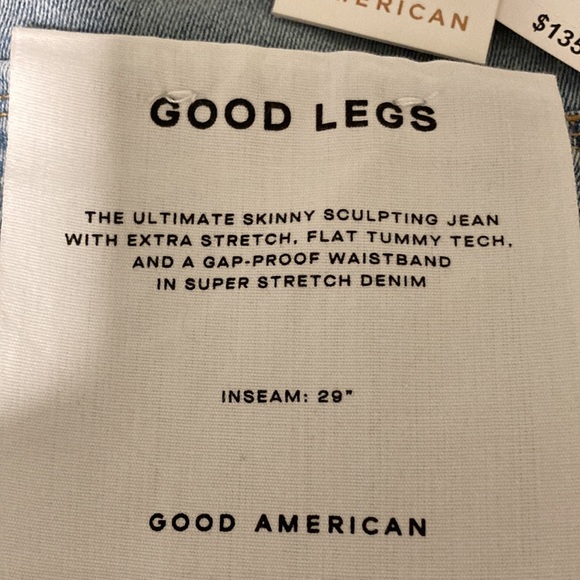 ⭐️ Good American GOOD LEGS distressed waist sculpting Jean NWT - Picture 5 of 10